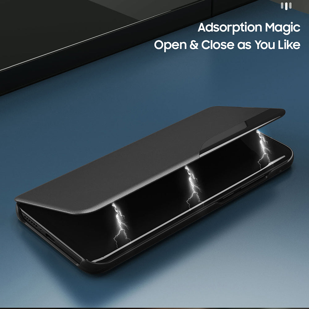 Oppo Reno12 5G Luxury Half Window Leather Flip Case