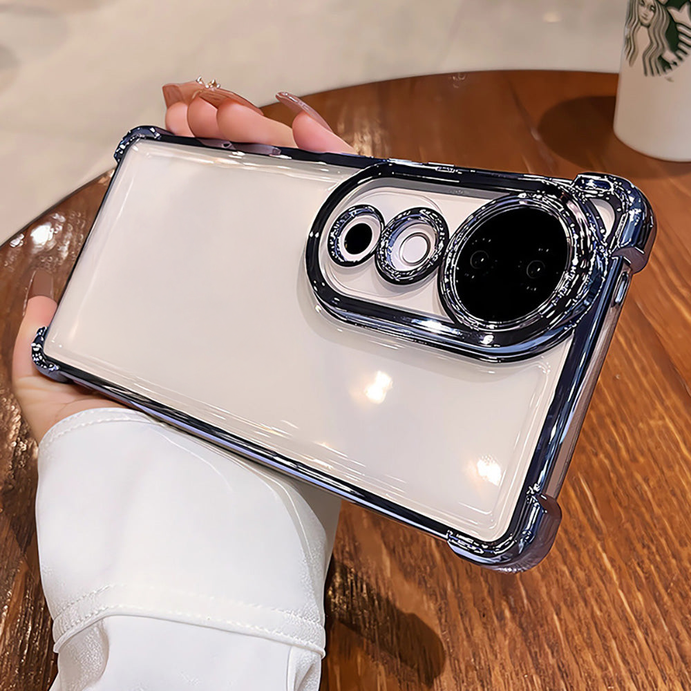 Vivo V40 Pro 5G Transparent Shockproof Case With Airbag Corners