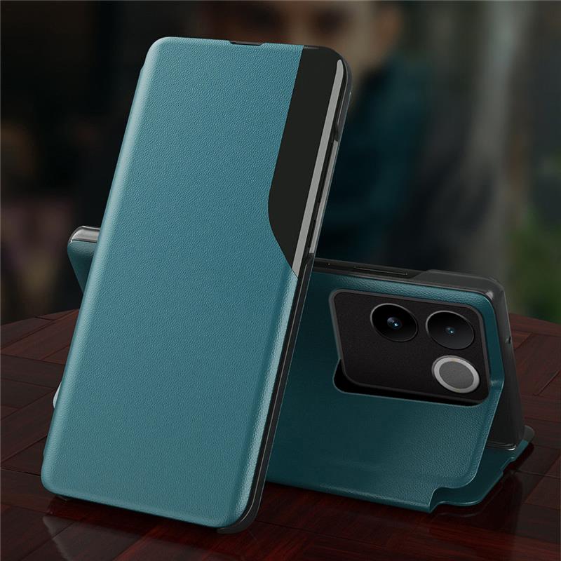 Vivo T2 Pro 5G Luxury Half Window Leather Flip Case