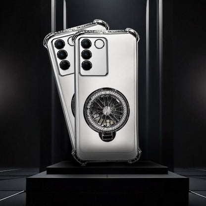 Vivo V27/ V27 Pro 5G Premium Stress Buster Wheel Rotating Shockproof Airbags Case