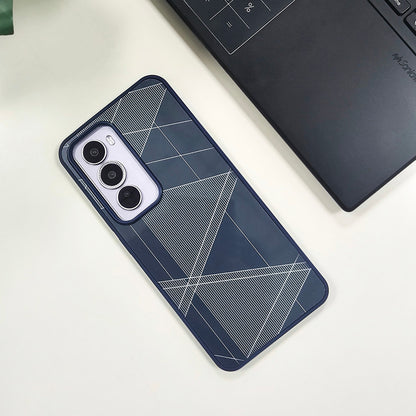 Oppo Reno 12 Pro 5G Triangle Pattern Matte Back Shockproof Case