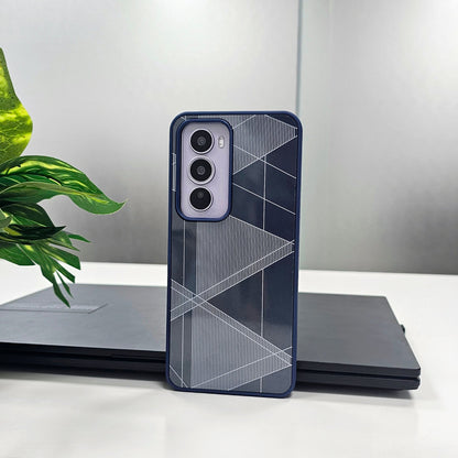 Oppo Reno 12 Pro 5G Triangle Pattern Matte Back Shockproof Case