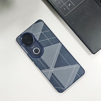 Vivo V50 5G Triangle Pattern Matte Back Shockproof Case