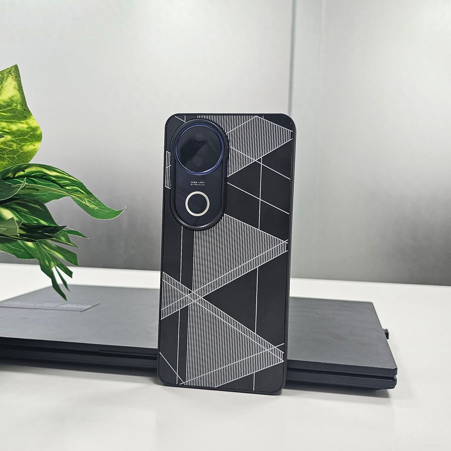 Vivo V50 5G Triangle Pattern Matte Back Shockproof Case