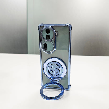 Oppo Reno 11 Pro 5G Four Corner Airbags 100% Original Astro Money Magnet Rotating Dollar Case