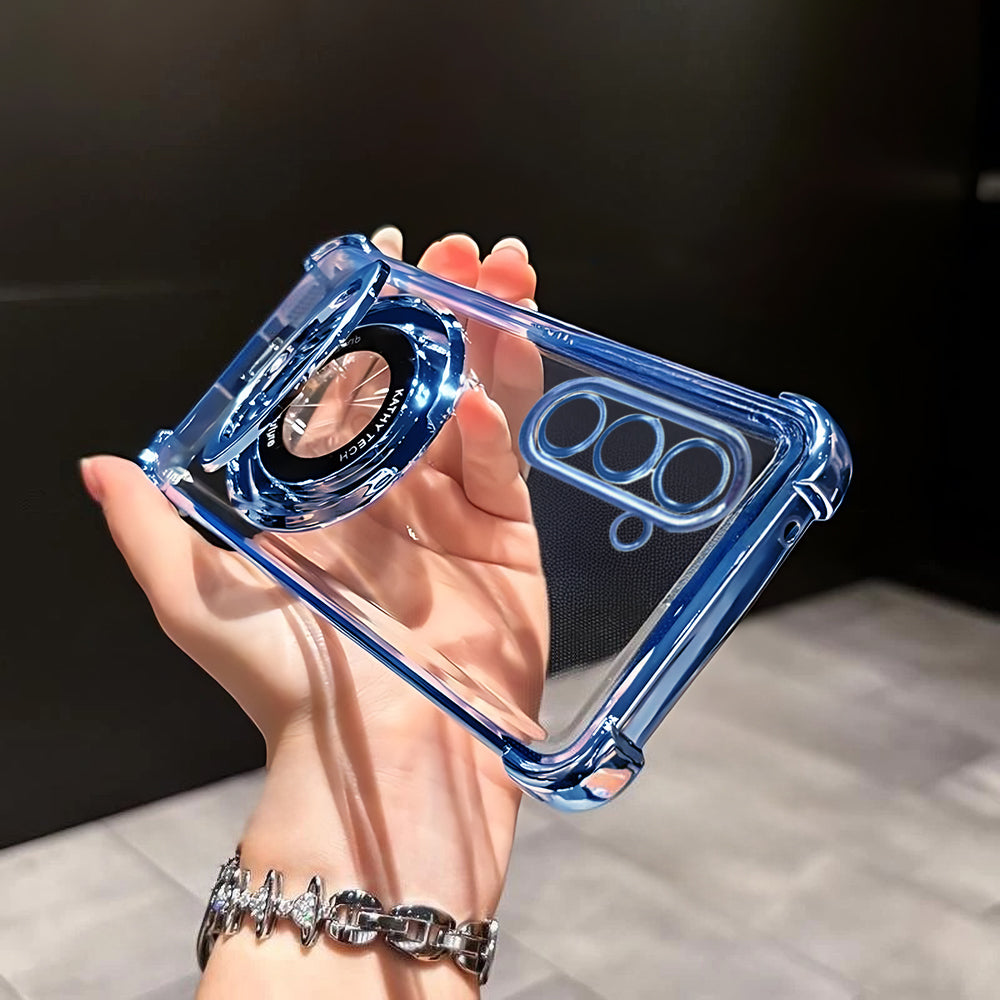 Samsung Galaxy A36 5G Original Luxury Magnifier Ring Stand Shockproof Airbags Corner Case