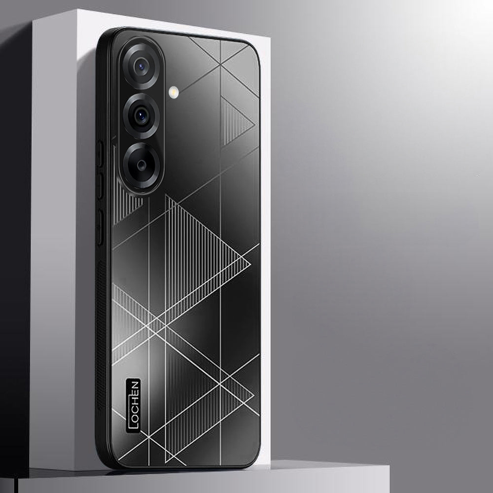 Samsung Galaxy A56 5G Triangle Pattern Matte Back Shockproof Case