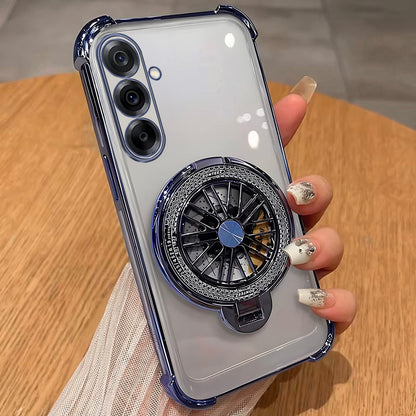 Samsung Galaxy A36 5G Premium Stress Buster Wheel Rotating Shockproof Airbags Case