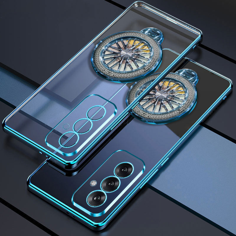 Shockproof electroplated case with Ferrari wheel for Galaxy A35 5G