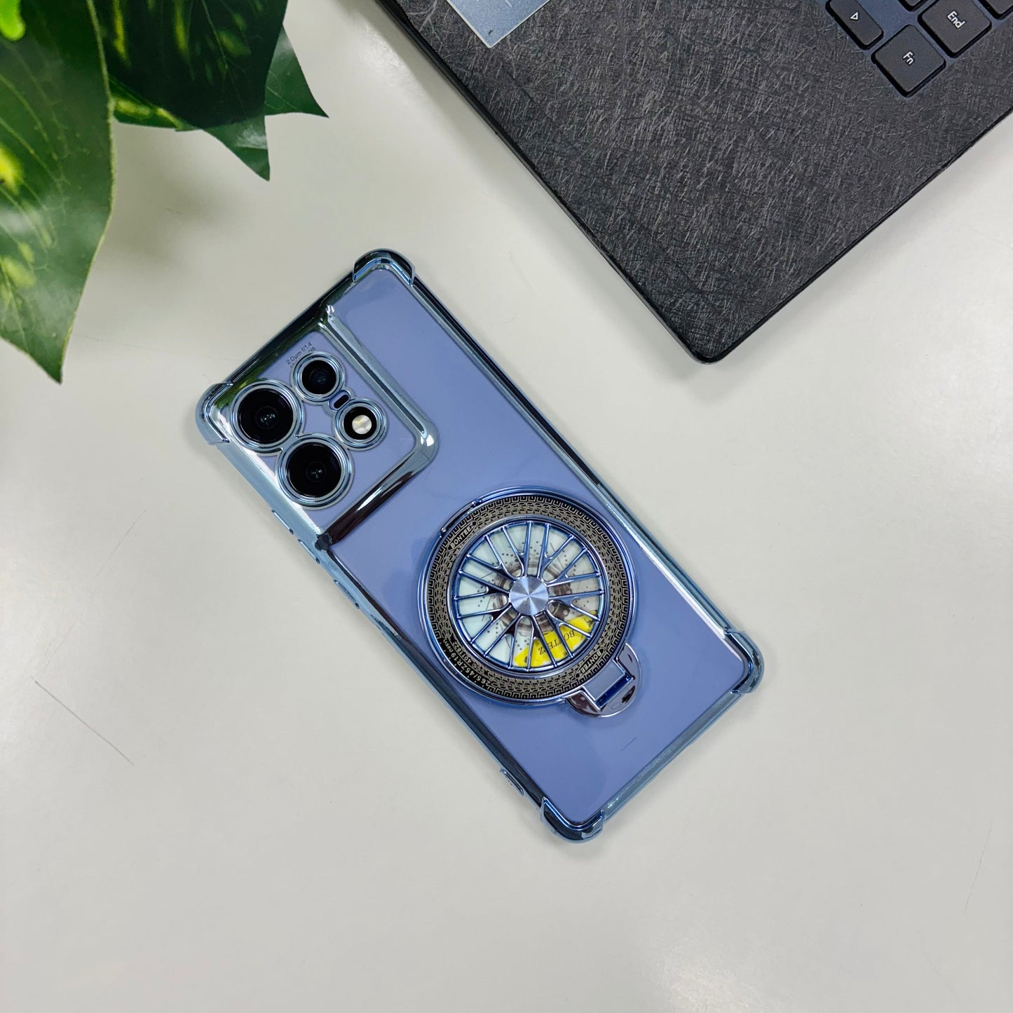 Motorola Edge 50 Pro 5G Premium Stress Buster Wheel Rotating Shockproof Airbags Case