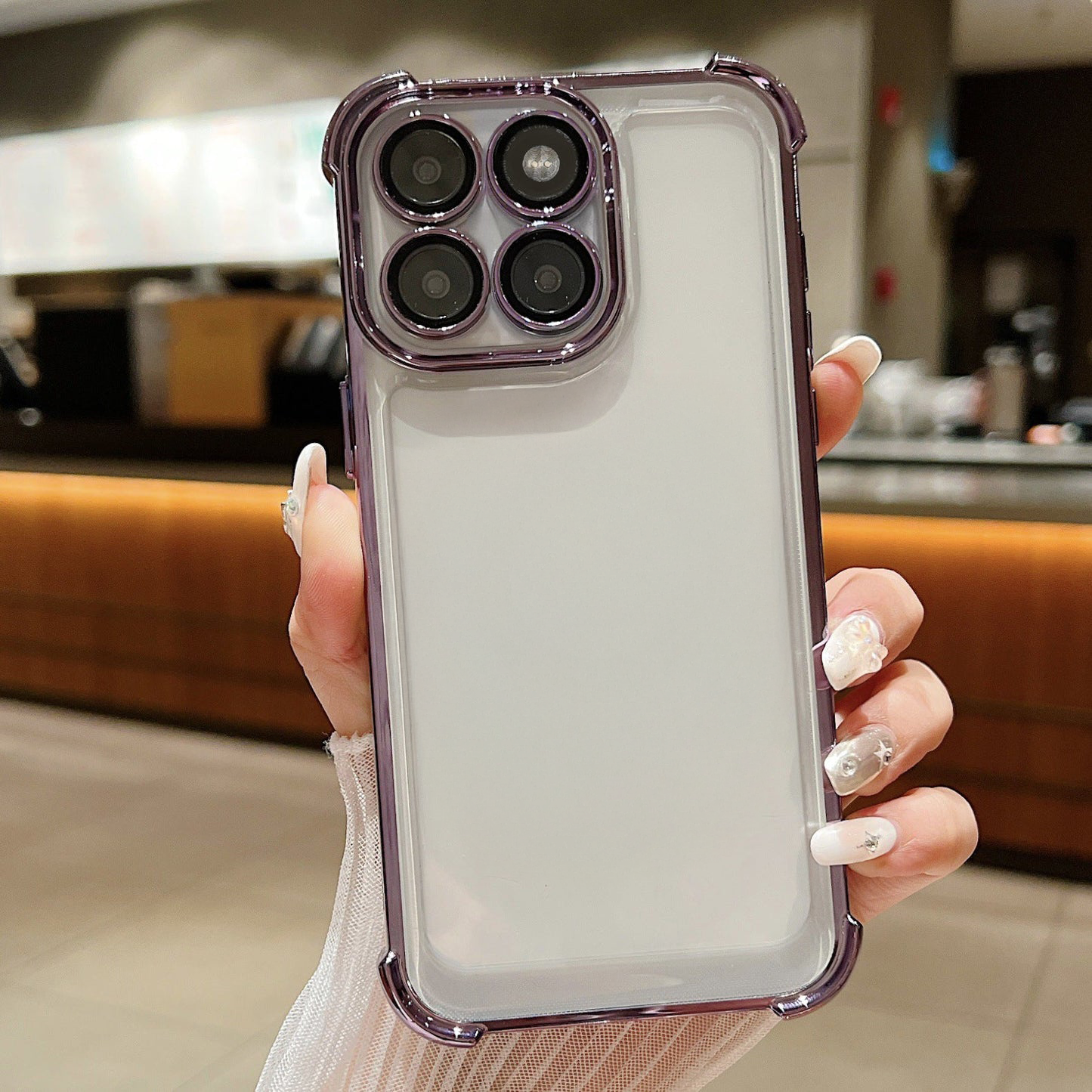 Motorola Edge 60 Pro 5G Transparent Shockproof Case With Airbag Corners