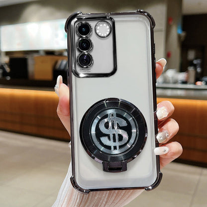 Vivo V27/V27 Pro 5G Four Corner Airbags 100% Original Astro Money Magnet Rotating Dollar Case