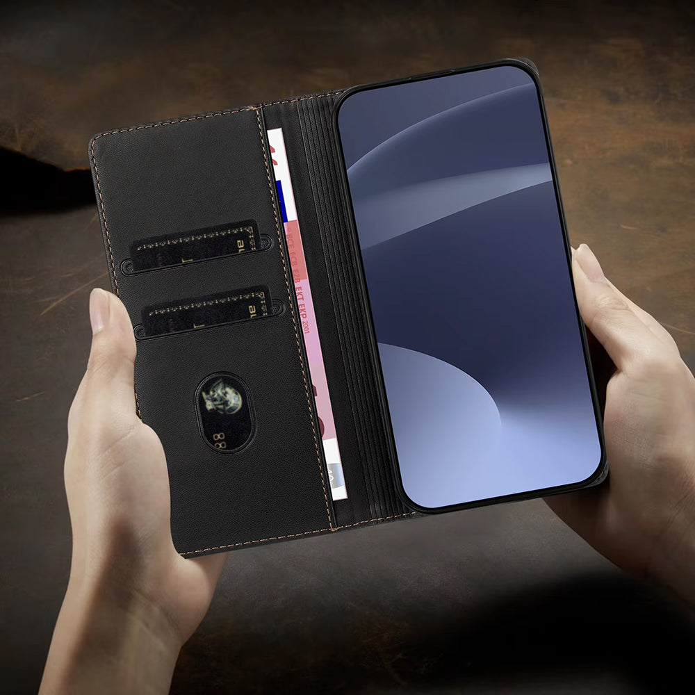 Oppo Reno13 5G wallet case with card holder and floral embossing