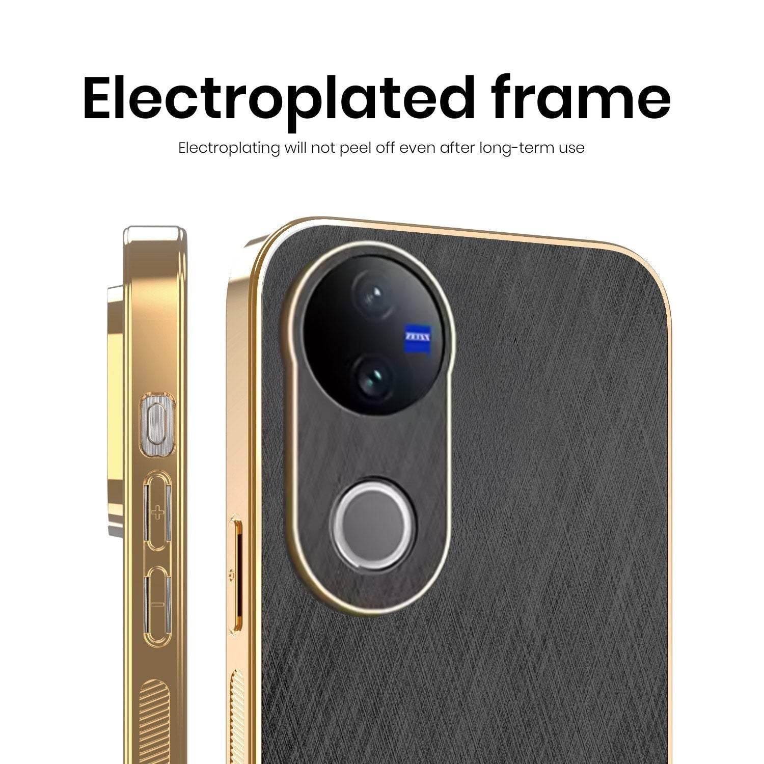 Vivo V50 5G Electroplated Frame Back Case