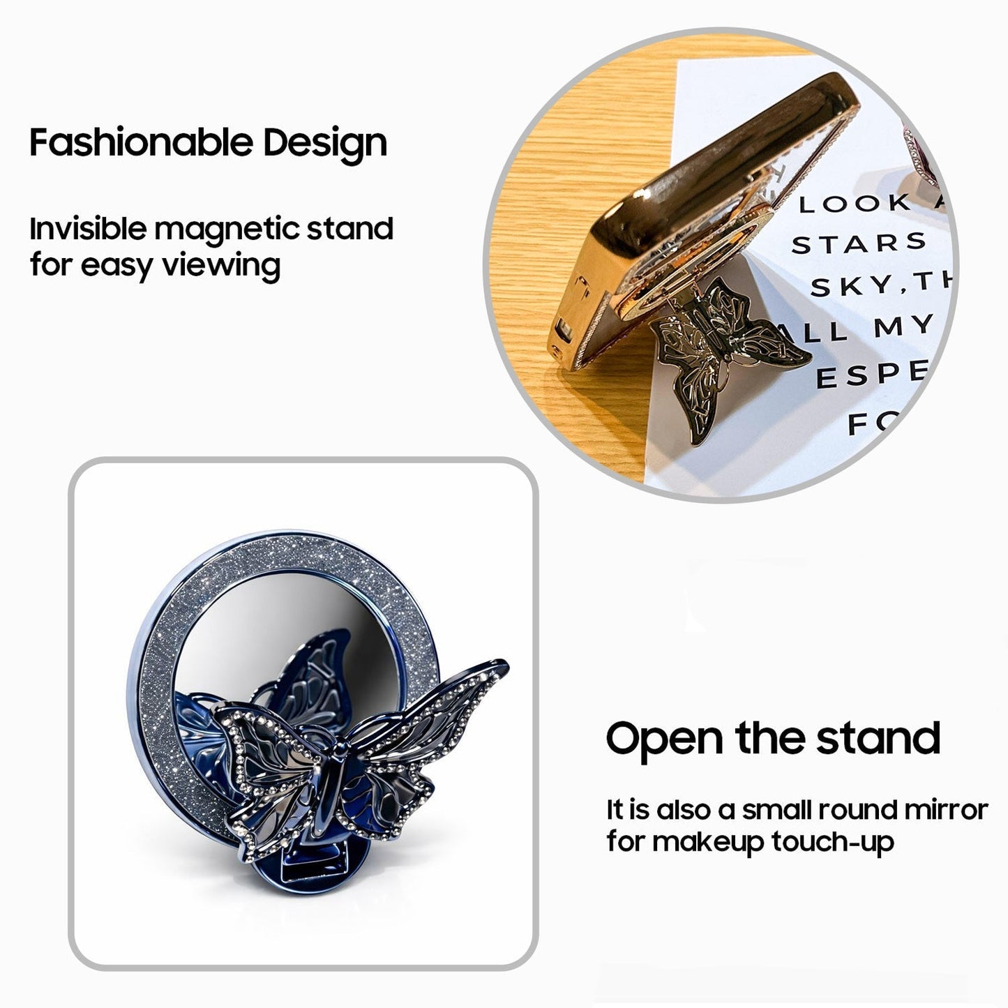 Vivo T4 Pro 5G Premium Butterfly Stand Airbags Case