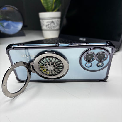 Vivo Y58 5G Premium Stress Buster Wheel Rotating Shockproof Airbags Case