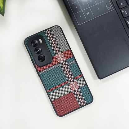 oppo reno 12 pro case with geometric pattern on a white surface 